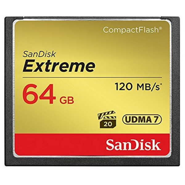 SanDisk Extreme CompactFlash UDMA7 64GB bis zu 120 MB/Sek Speicherkarte-35